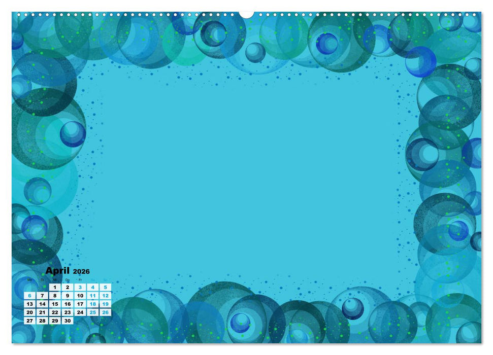 Abstrakt bunte Bilderrahmen (CALVENDO Premium Wandkalender 2026)