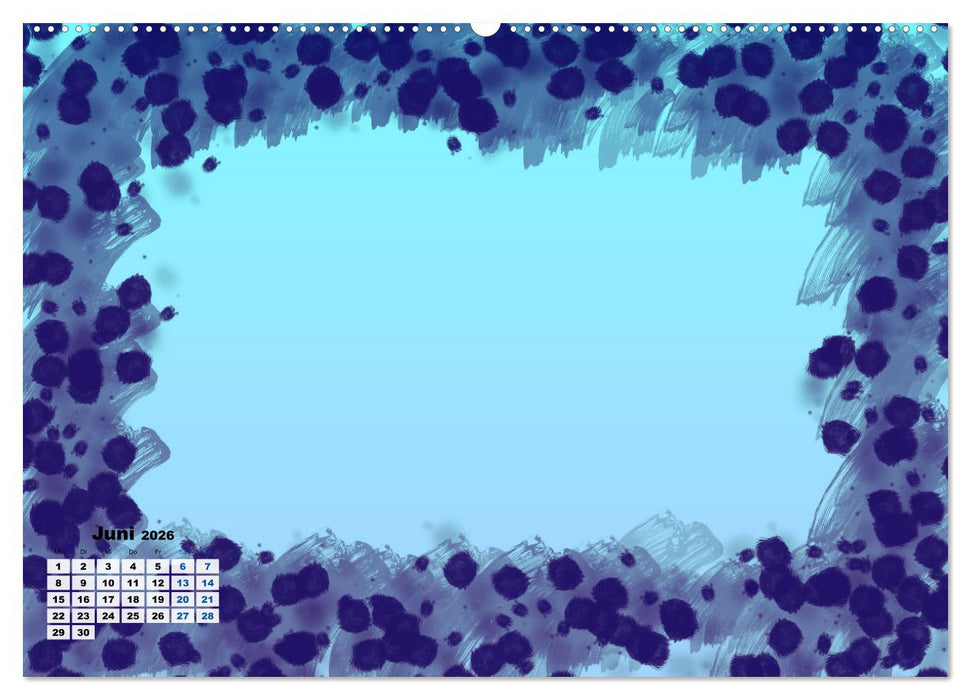 Abstrakt bunte Bilderrahmen (CALVENDO Premium Wandkalender 2026)