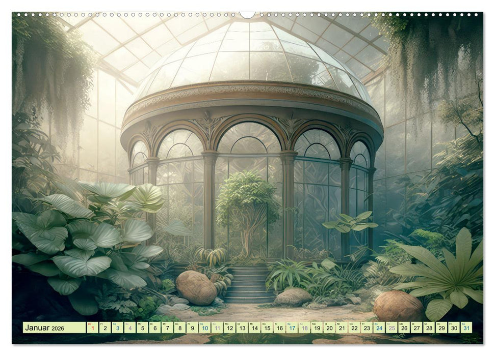 Wintergärten als Ruhepol (CALVENDO Premium Wandkalender 2026)