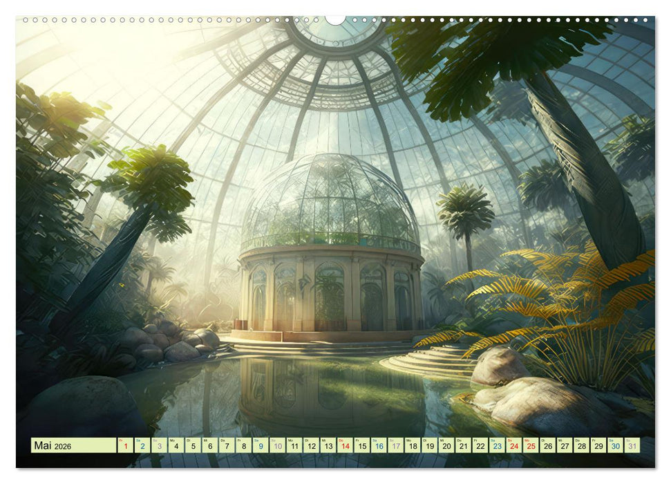 Wintergärten als Ruhepol (CALVENDO Premium Wandkalender 2026)