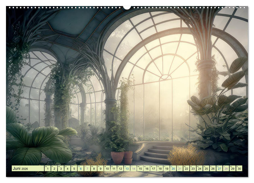 Wintergärten als Ruhepol (CALVENDO Premium Wandkalender 2026)