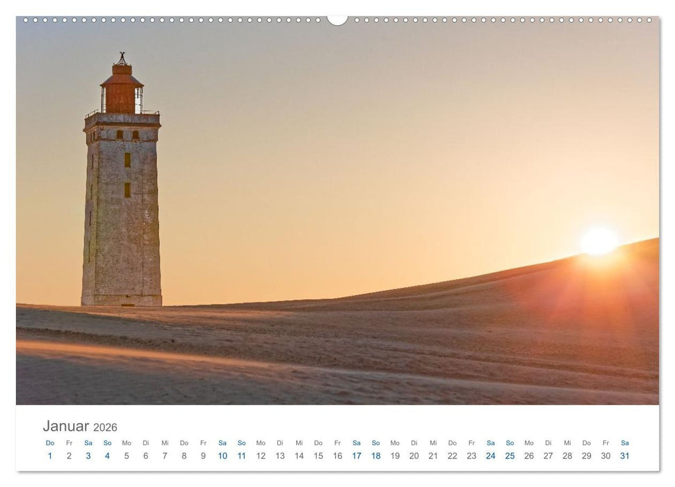 Wanderdüne Rubjerg Knude - ein Wahrzeichen im Land des Lichts (CALVENDO Premium Wandkalender 2026)