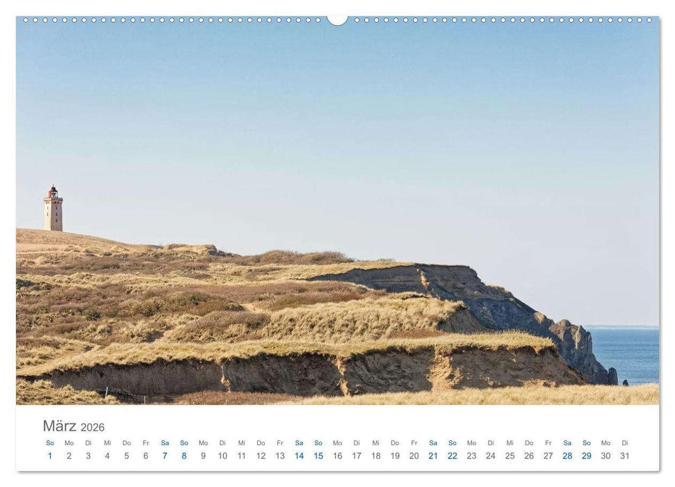 Wanderdüne Rubjerg Knude - ein Wahrzeichen im Land des Lichts (CALVENDO Premium Wandkalender 2026)