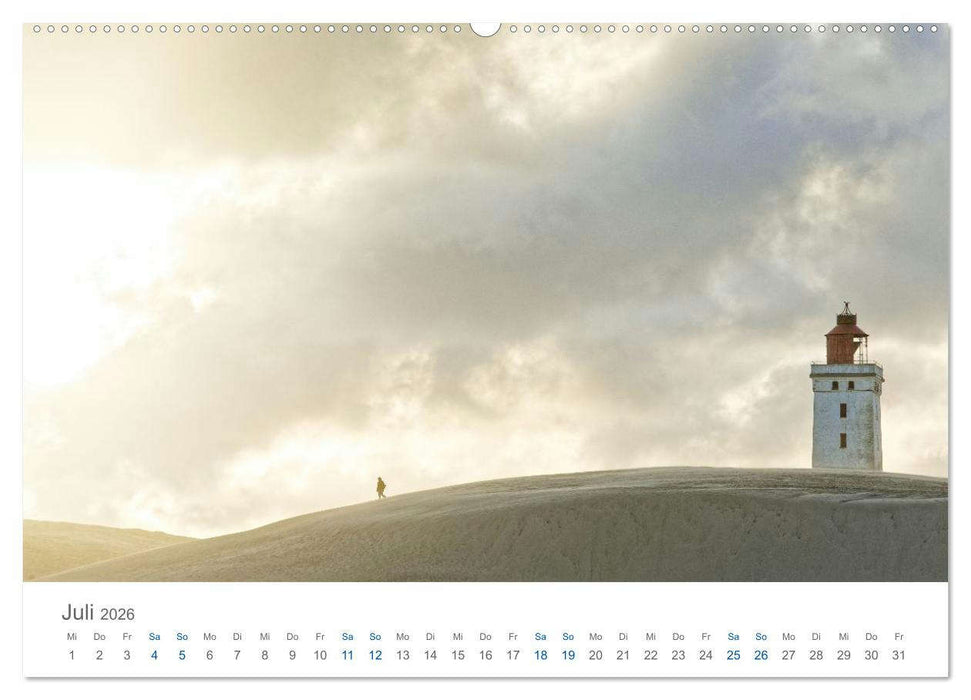 Wanderdüne Rubjerg Knude - ein Wahrzeichen im Land des Lichts (CALVENDO Premium Wandkalender 2026)