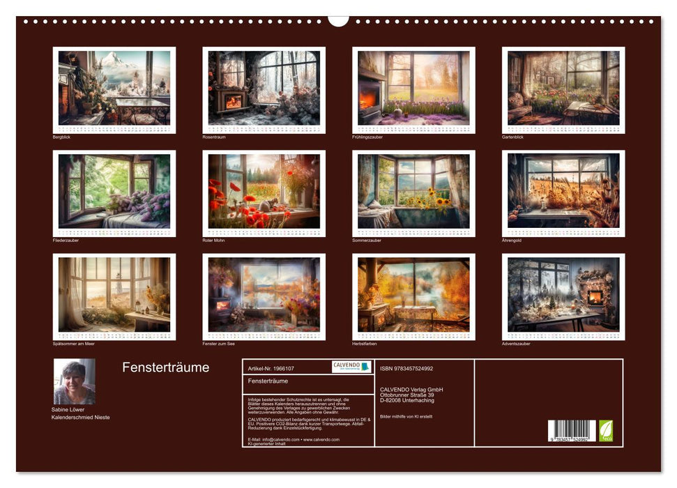 Fensterträume (CALVENDO Wandkalender 2026)