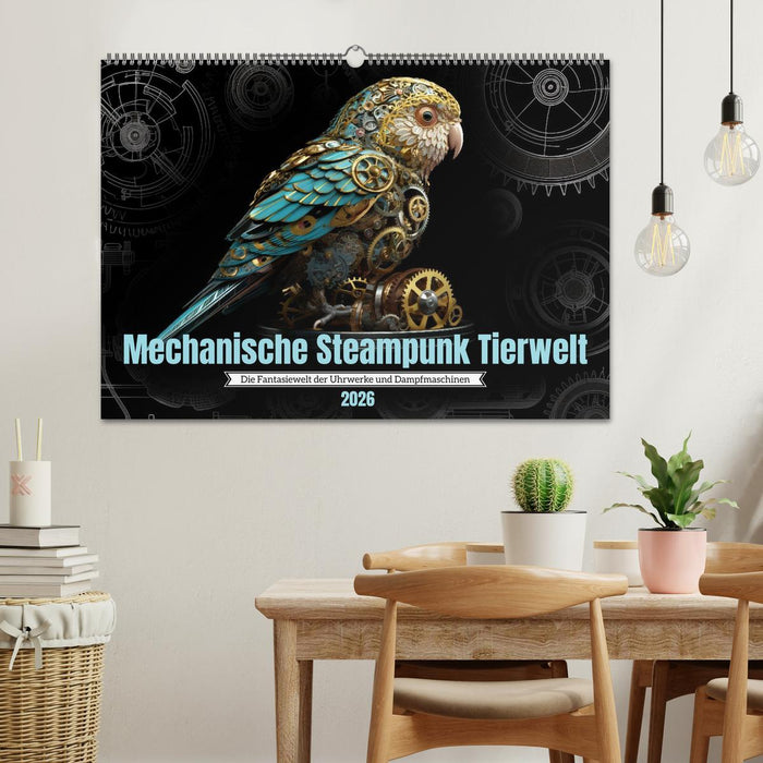 Mechanische Steampunk Tierwelt (CALVENDO Wandkalender 2026)