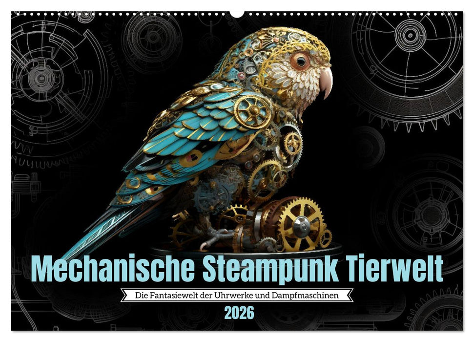 Mechanische Steampunk Tierwelt (CALVENDO Wandkalender 2026)