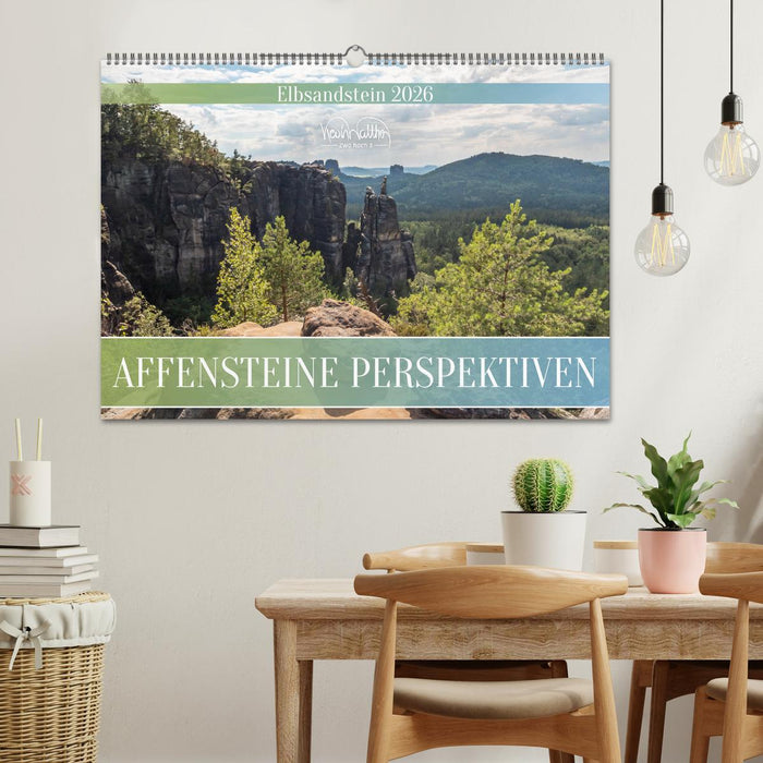 Affensteine Perspektiven - Elbsandstein (CALVENDO Wandkalender 2026)