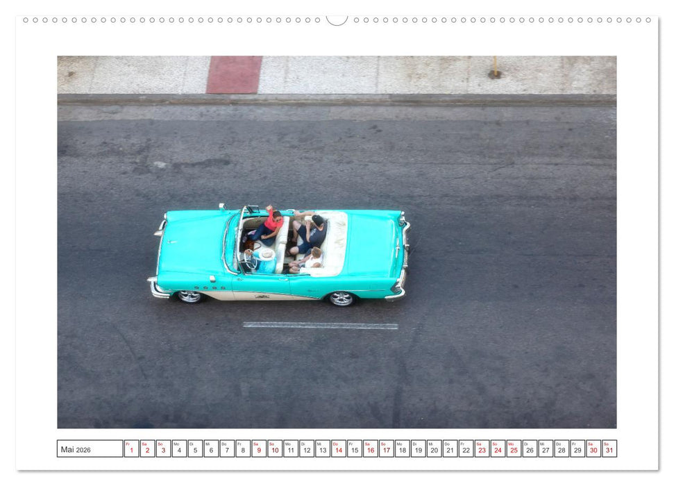 Amerikanische Legenden, unterwegs auf Kubas Straßen (CALVENDO Premium Wandkalender 2026)