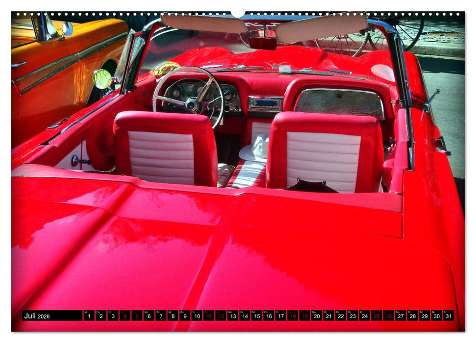 Best of Thunderbird - Ein Star unter Havannas Oldtimern (CALVENDO Premium Wandkalender 2026)