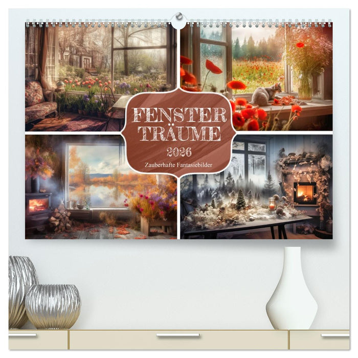 Fensterträume (CALVENDO Premium Wandkalender 2026)