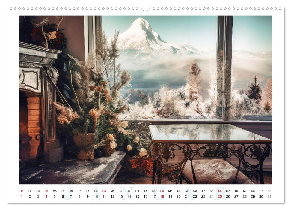Fensterträume (CALVENDO Premium Wandkalender 2026)