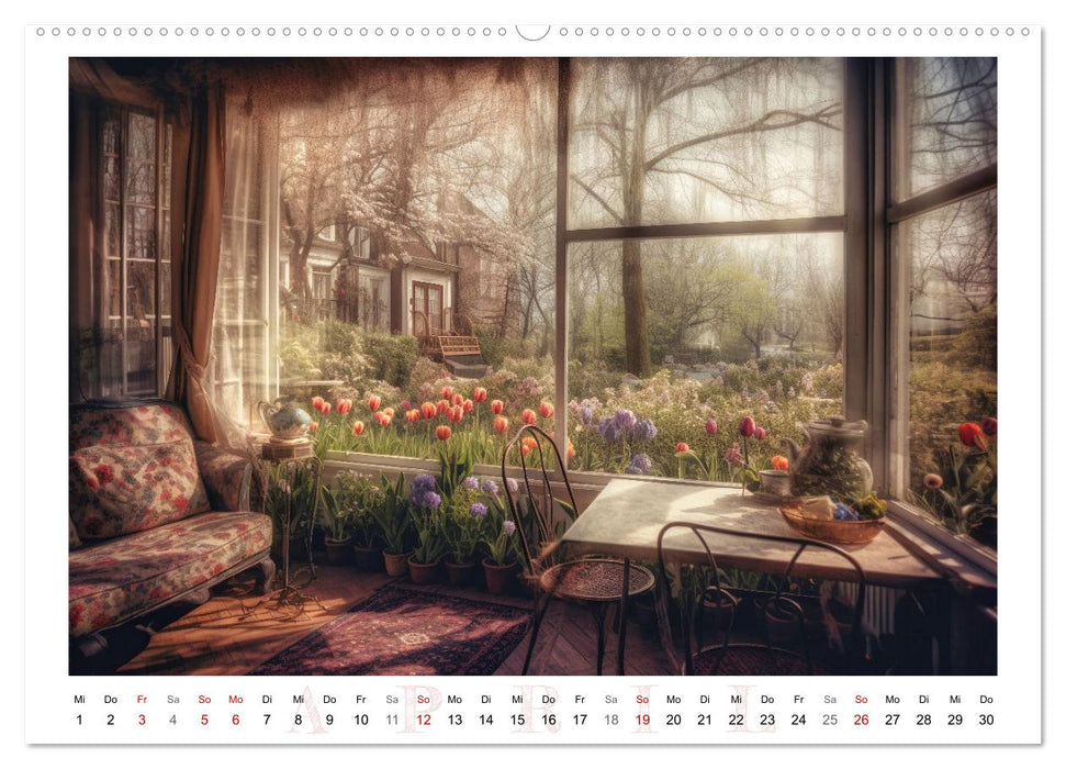 Fensterträume (CALVENDO Premium Wandkalender 2026)