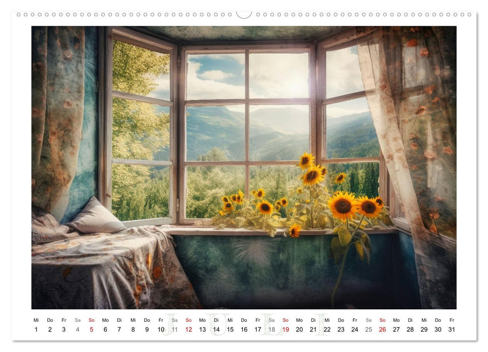 Fensterträume (CALVENDO Premium Wandkalender 2026)