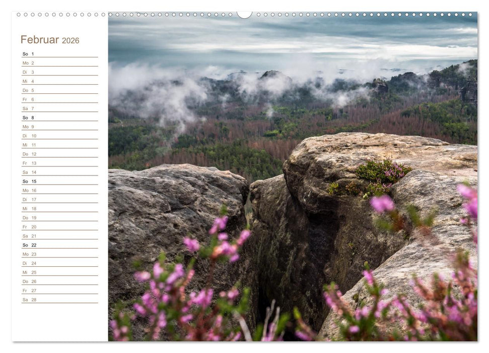 Zschand Perspektiven - Elbsandstein (CALVENDO Wandkalender 2026)