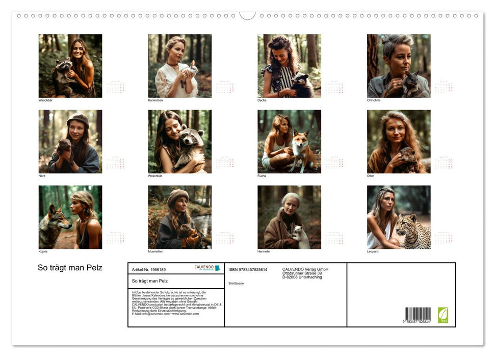 So trägt man Pelz (CALVENDO Wandkalender 2026)