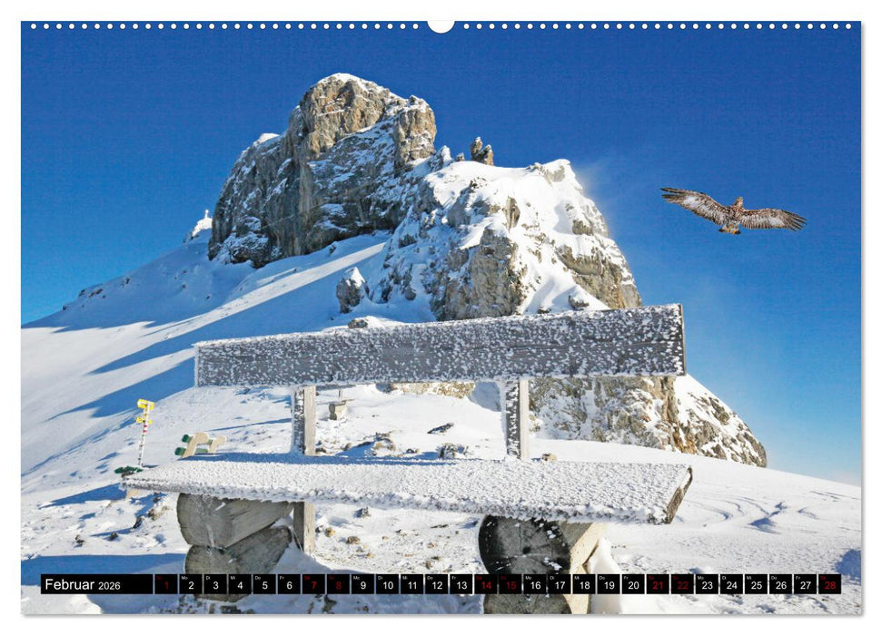 Wintertage in den Bergen (CALVENDO Wandkalender 2026)