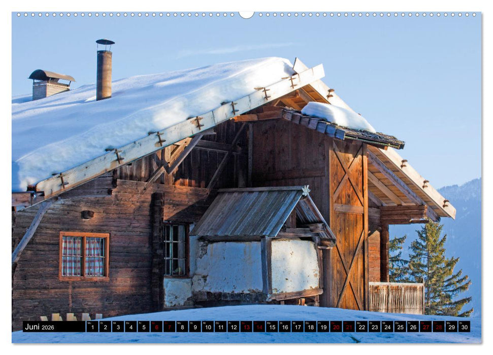 Wintertage in den Bergen (CALVENDO Wandkalender 2026)