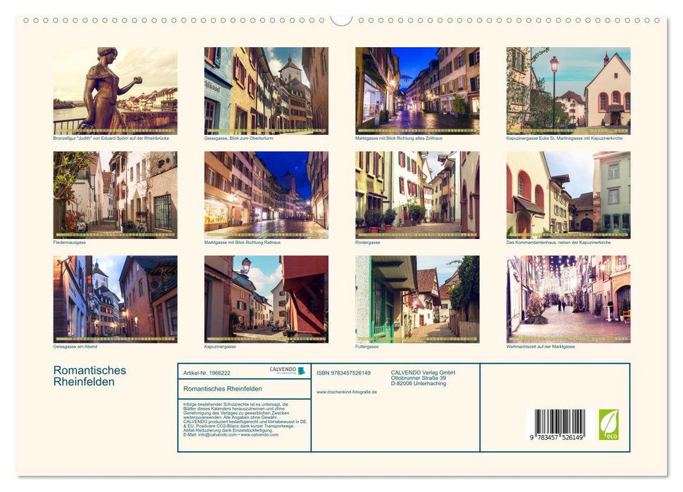 Romantisches Rheinfelden (CALVENDO Premium Wandkalender 2026)