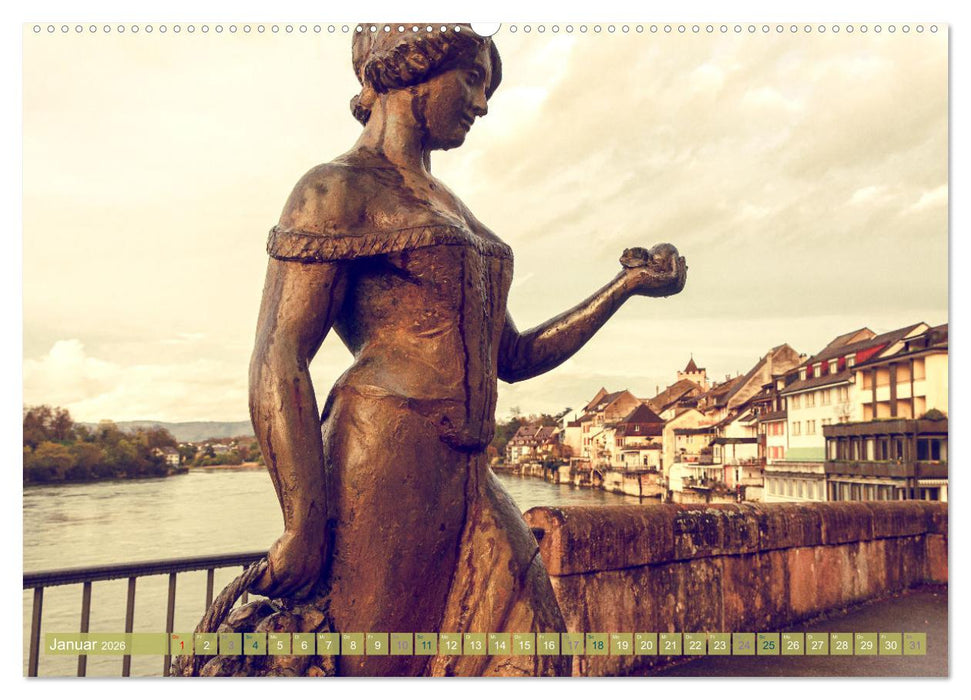 Romantisches Rheinfelden (CALVENDO Premium Wandkalender 2026)