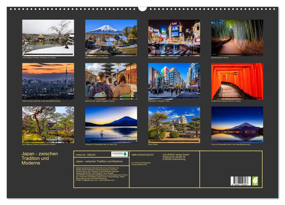 Japan - zwischen Tradition und Moderne (CALVENDO Wandkalender 2026)