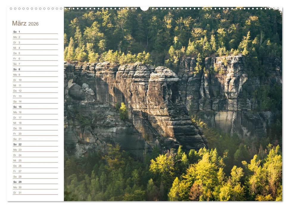 Zschand Perspektiven - Elbsandstein (CALVENDO Premium Wandkalender 2026)