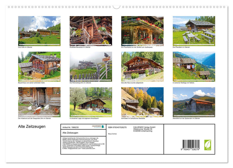 Alte Zeitzeugen (CALVENDO Premium Wandkalender 2026)