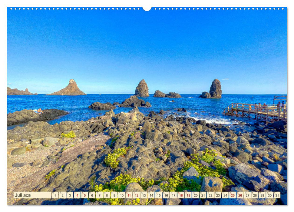 Sizilien - Insel zwischen Ionischen und Tyrhennischen Meer (CALVENDO Premium Wandkalender 2026)