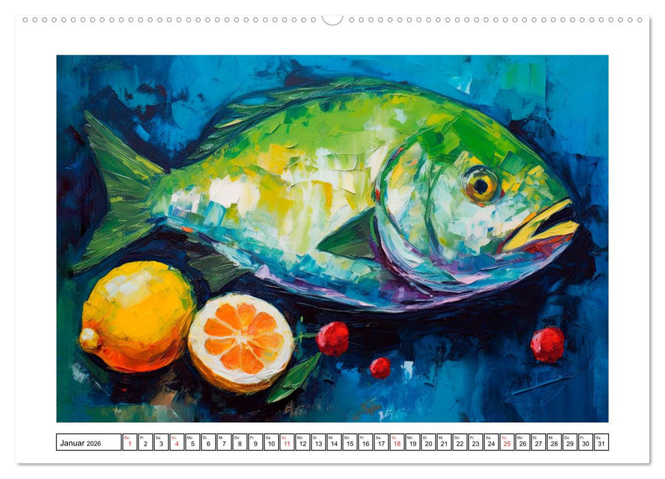 DICK aufgetragen - Ölpinseleien (CALVENDO Wandkalender 2026)