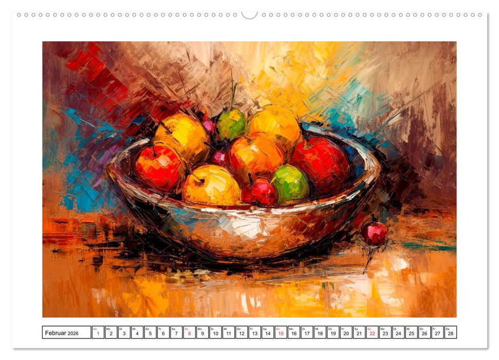 DICK aufgetragen - Ölpinseleien (CALVENDO Wandkalender 2026)