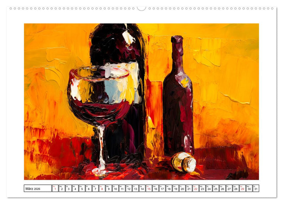 DICK aufgetragen - Ölpinseleien (CALVENDO Wandkalender 2026)