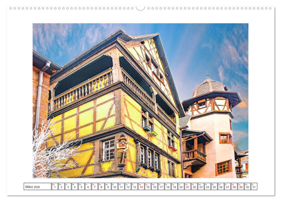Das malerische Colmar im Elsass (CALVENDO Premium Wandkalender 2026)