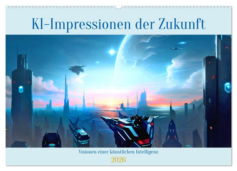 KI-Impressionen der Zukunft (CALVENDO Wandkalender 2026)