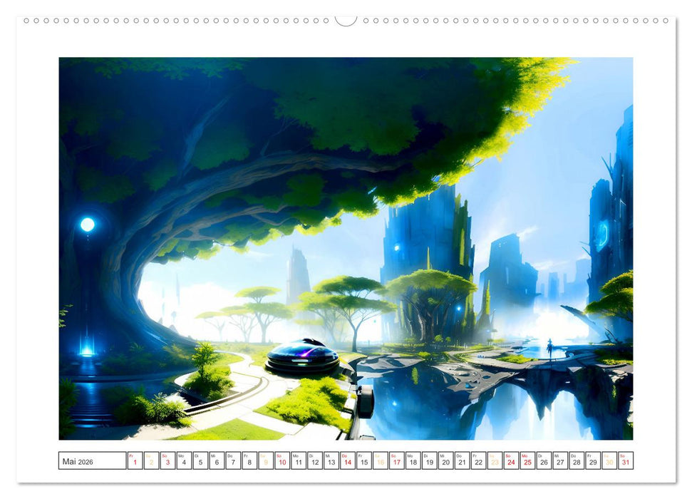 KI-Impressionen der Zukunft (CALVENDO Wandkalender 2026)
