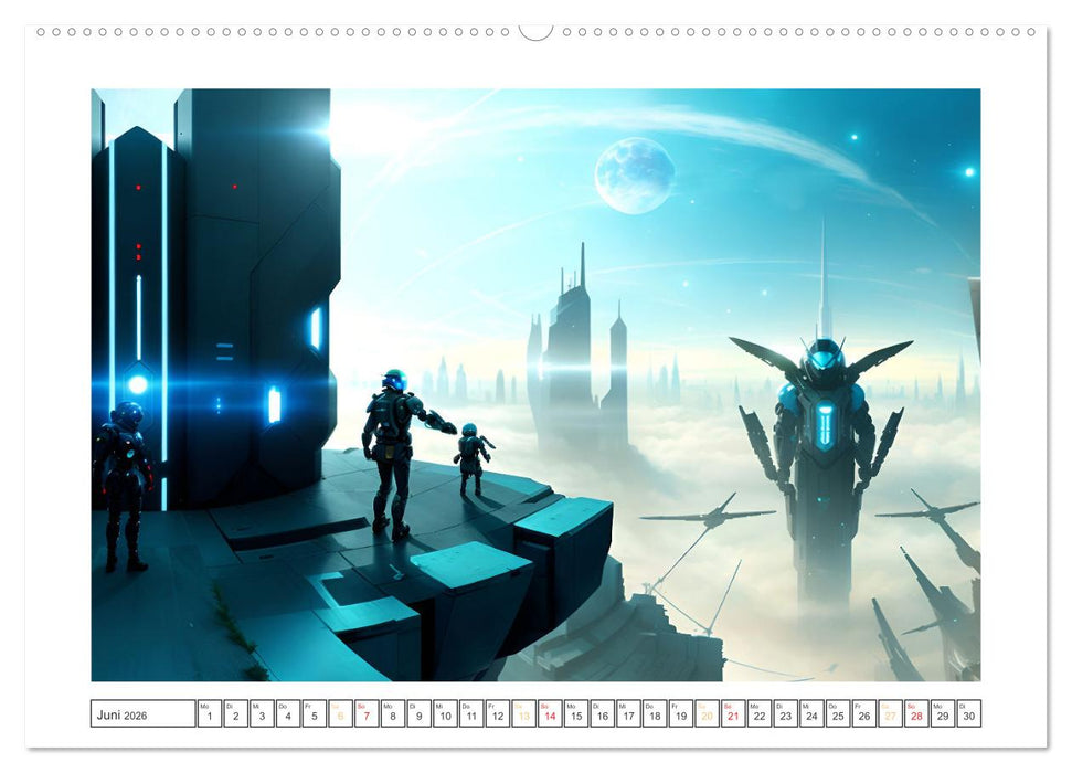 KI-Impressionen der Zukunft (CALVENDO Wandkalender 2026)