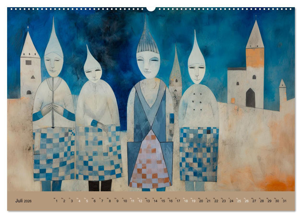 Kopfkino - Surreal in Form und Farbe (CALVENDO Premium Wandkalender 2026)