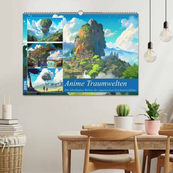 Anime Traumwelten (CALVENDO Wandkalender 2026)