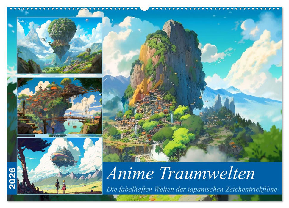 Anime Traumwelten (CALVENDO Wandkalender 2026)