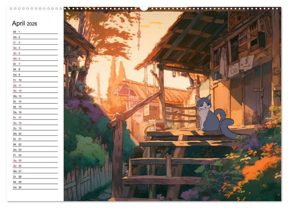 Anime Traumwelten (CALVENDO Wandkalender 2026)