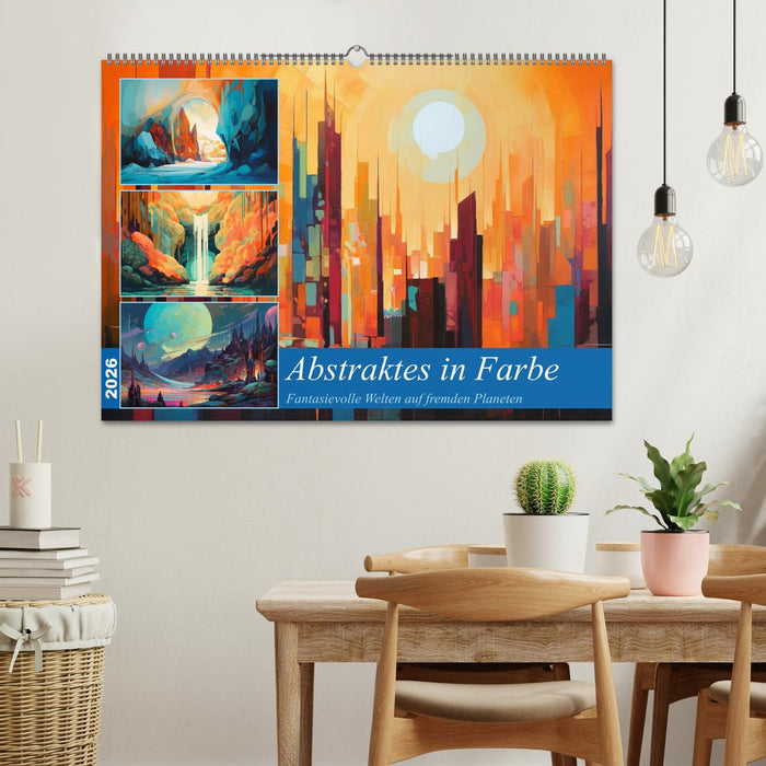 Abstraktes in Farbe (CALVENDO Wandkalender 2026)