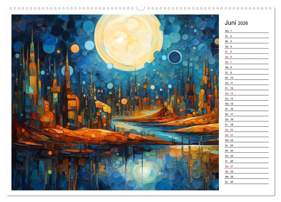 Abstraktes in Farbe (CALVENDO Wandkalender 2026)