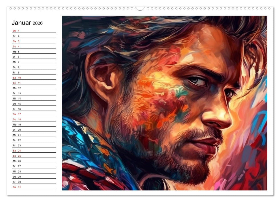 Vollkommen Männlich (CALVENDO Wandkalender 2026)