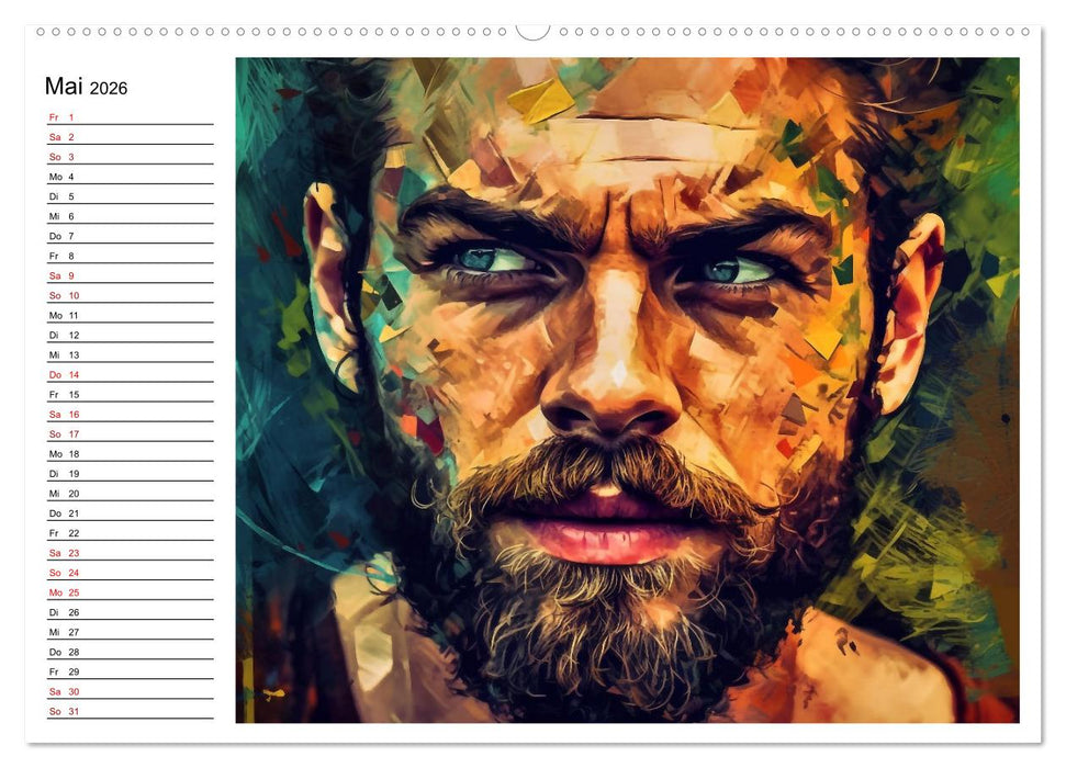 Vollkommen Männlich (CALVENDO Wandkalender 2026)