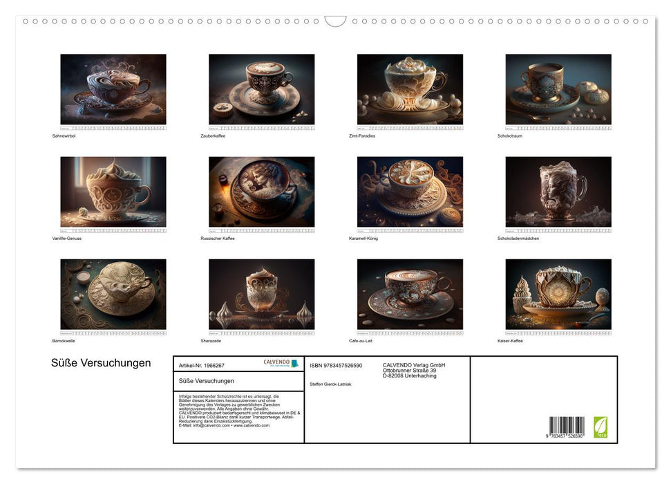 Süße Versuchungen (CALVENDO Wandkalender 2026)