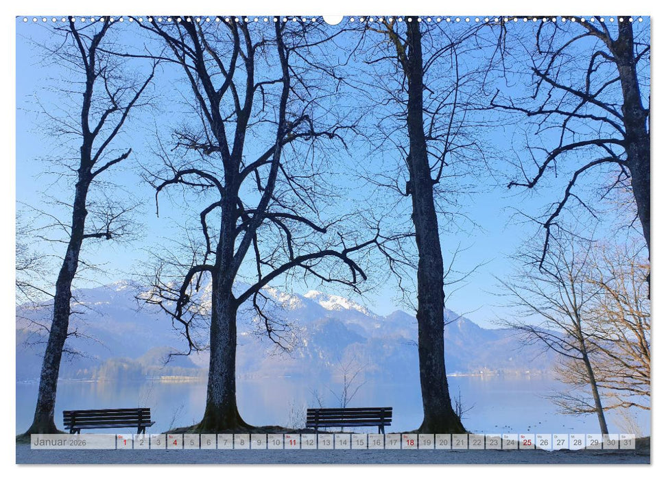 Seen am Alpenrand - Bilderbuchlandschaften in Oberbayern (CALVENDO Premium Wandkalender 2026)