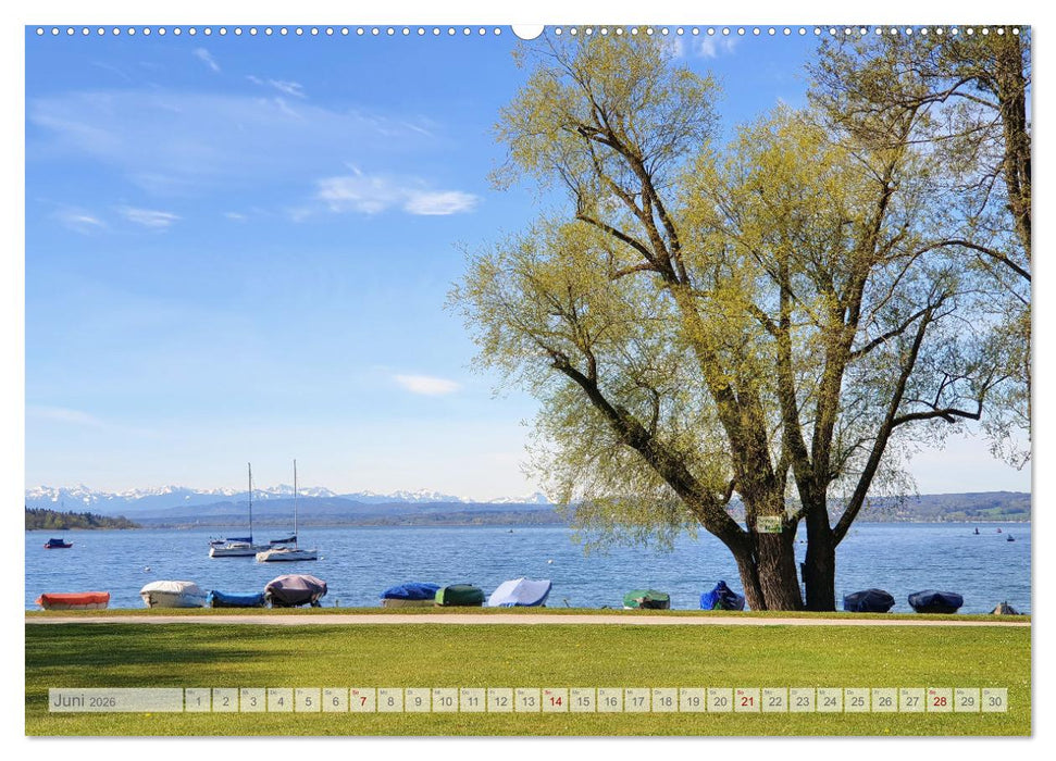 Seen am Alpenrand - Bilderbuchlandschaften in Oberbayern (CALVENDO Premium Wandkalender 2026)