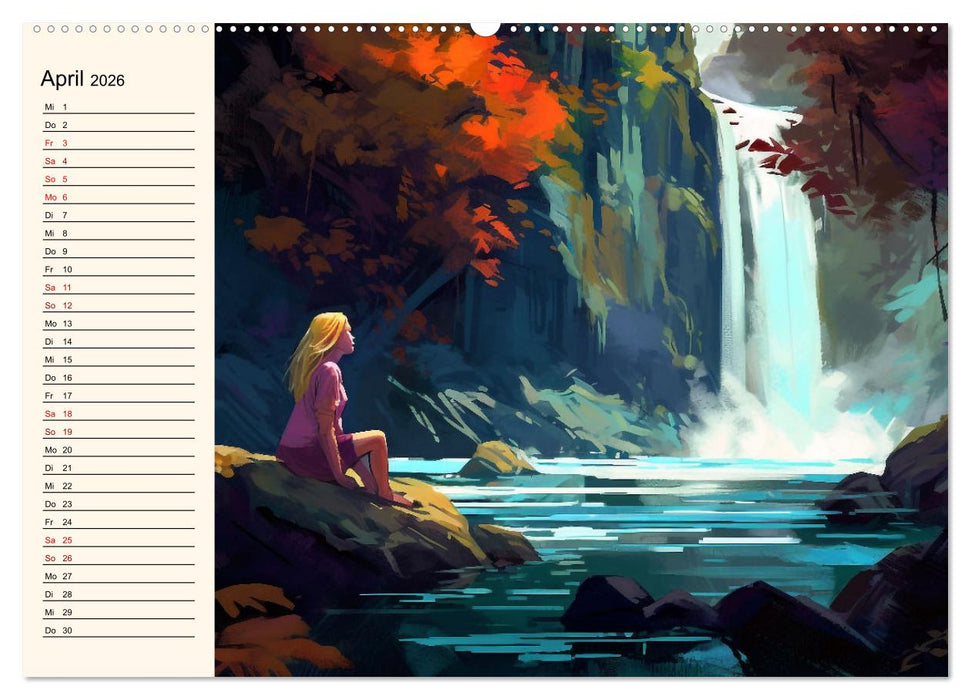 Stille, Stärke und Yoga (CALVENDO Wandkalender 2026)