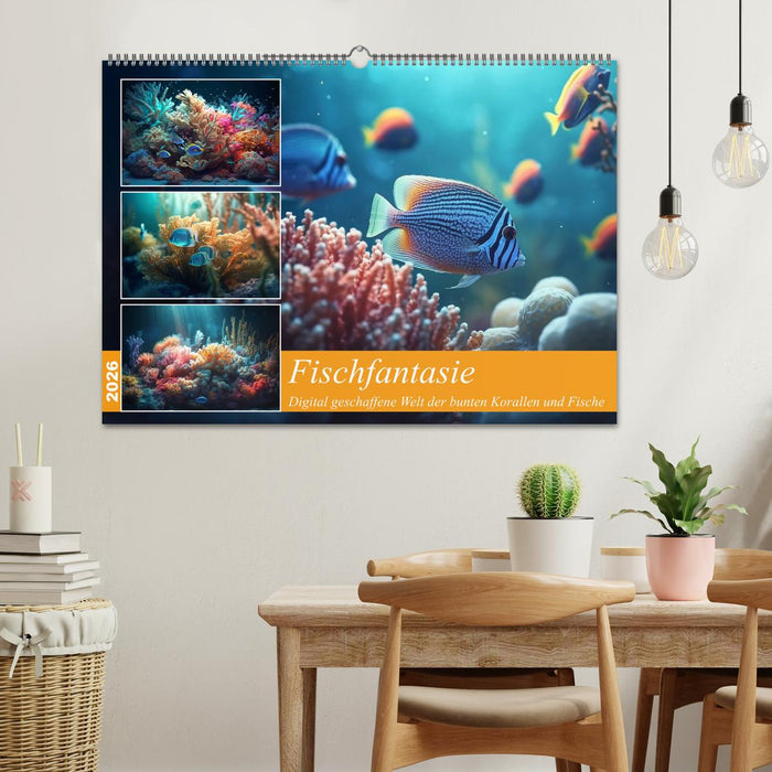 Fischfantasie (CALVENDO Wandkalender 2026)