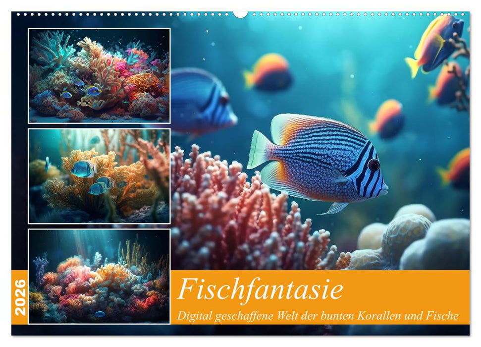 Fischfantasie (CALVENDO Wandkalender 2026)
