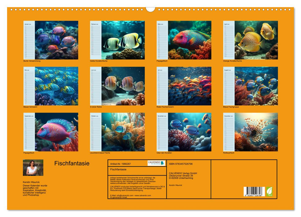 Fischfantasie (CALVENDO Wandkalender 2026)